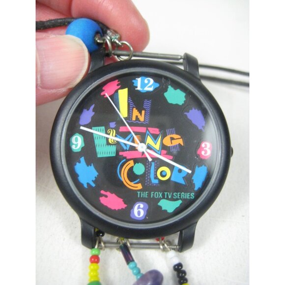 In Living Color TV Series Watch Upcycled to Necklace Beaded Cord Pendant 28 inch - Picture 2 of 9